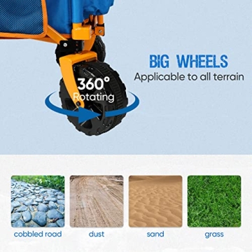 Collapsible Heavy Duty Beach Wagon for Outdoor Fun