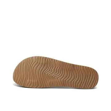 REEF Cushion Vista Women's Fashion Slide Sandal, Vegan Leather Strap, Ultra Soft Cushion Footbed, Vintage, 7.5