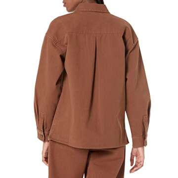 The Drop Women's Demi Loose Fit Shirt Jacket