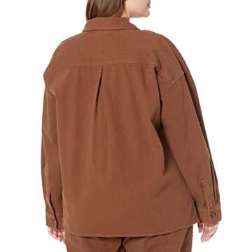 The Drop Women's Demi Loose Fit Shirt Jacket