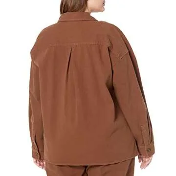 The Drop Women's Demi Loose Fit Shirt Jacket