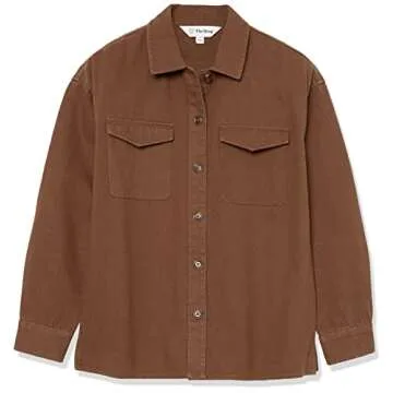 The Drop Women's Demi Loose Fit Shirt Jacket