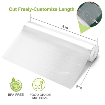 Vacuum Food Sealer Rolls Bags, BPA Free, 2 Pack
