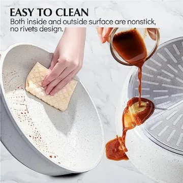 SENSARTE 12-Inch Nonstick Ceramic Saute Pan for Healthy Cooking