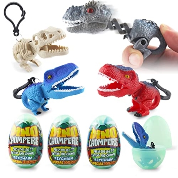 DINOBROS Surprise Eggs with Dinosaur Toys Inside - Fun Dino Chompers for Kids
