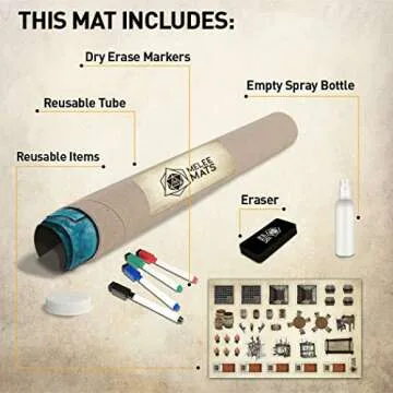 Melee Mats DND Map Starter Kit with Accessories 24x36