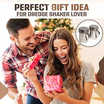 Dozenegg Stainless Steel Shaker Set - Perfect for Dusting Sugar