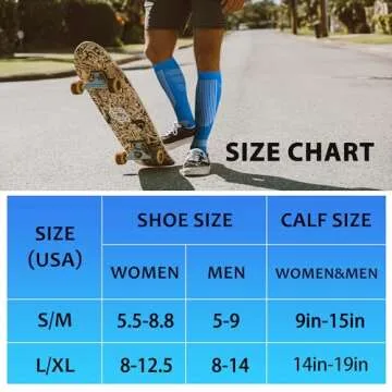 Stylish fenglaoda Compression Socks for All-Day Comfort