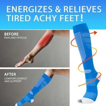 Stylish fenglaoda Compression Socks for All-Day Comfort