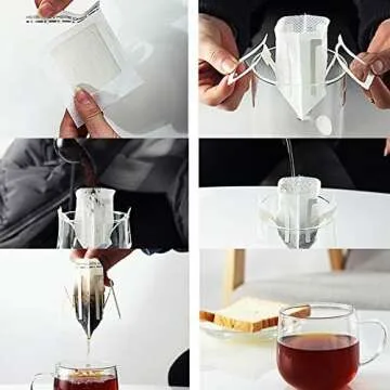 Ayevision Disposable Coffee Filter Bags for Easy Brewing