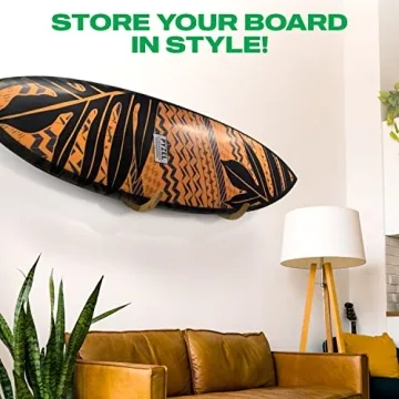 COR Surf Bamboo Wall Rack for Longboards and Shortboards