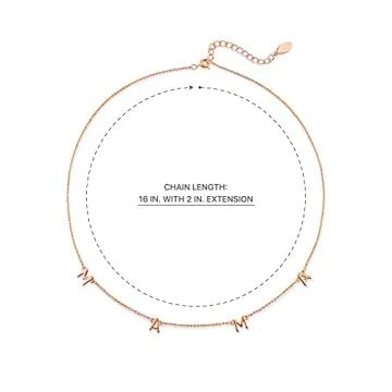 Benevolence LA Womens, Mama Necklace Dainty Necklace, 14k Gold Dipped Necklaces, Gifts for Mom | Gold Necklace, Mom Necklace, Necklaces for Mom, Travel Accessories, Designed in California