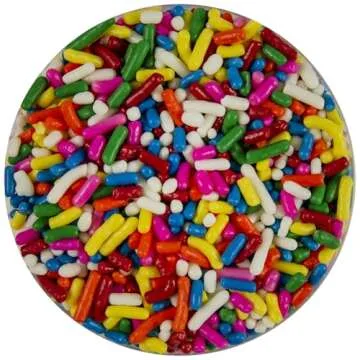 Cake Mate Rainbow Sprinkles with Resealable Lid - Delicious Dessert Sprinkles for Ice Cream, Cookies...