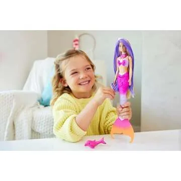 Enchanting Barbie Malibu Mermaid Doll with Accessories and Color Changer