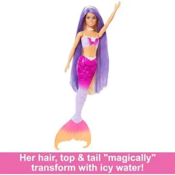 Barbie Malibu Mermaid Doll with Color-Changing Features