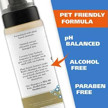 Wahl USA Cat Waterless Shampoo for Soothing Damaged Skin, Refreshing, Cleaning, and Removing Odors Between Baths - 7.1 Oz - Model 820015-500