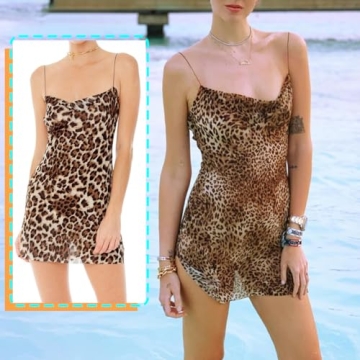 NewBull Sexy Leopard Print Dress - Stylish Beach Party Wear