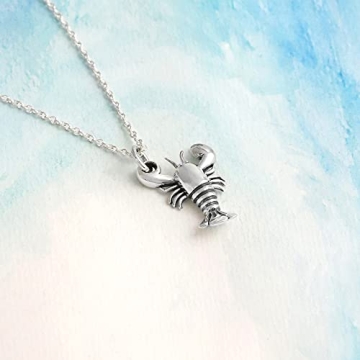 Boma Jewelry Crawfish Lobster Necklace in Sterling Silver