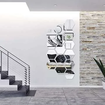 KimDaro Self-Adhesive Flexible Mirror Tiles for Decor