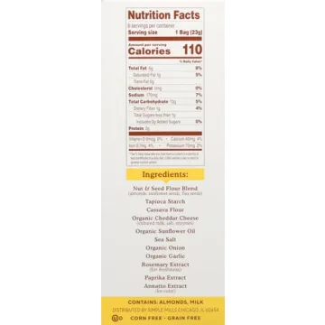 Simple Mills Gluten-Free Almond Flour Crackers Healthy Snack