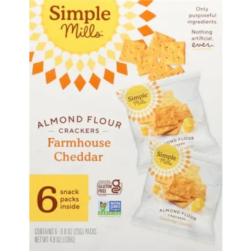 Simple Mills Gluten-Free Almond Flour Crackers Healthy Snack