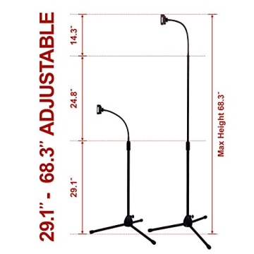 Kaforise Adjustable Cell Phone Tripod - Universal Smartphone Holder