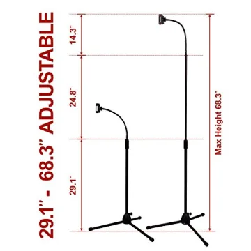 Kaforise Adjustable Cell Phone Tripod - Universal Smartphone Holder