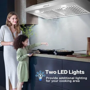 30" SNDOAS Stainless Steel Range Hood - Versatile and Powerful