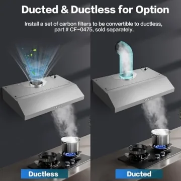 30" SNDOAS Stainless Steel Range Hood - Versatile and Powerful