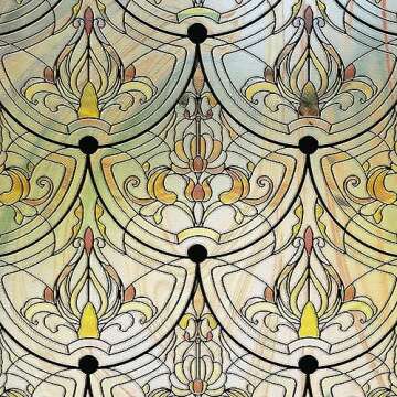 3D Stained Glass Window Film – Decorative Privacy Film for Home
