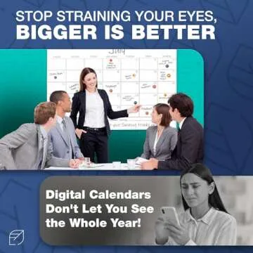 Large Dry Erase Wall Calendar for School & Office