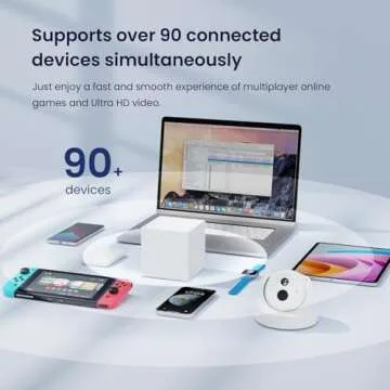 Tenda Nova Mesh WiFi System MW6 - Covers up to 6000 sq.ft - AC1200 Whole Home WiFi Mesh System - Gigabit Dual-Band Mesh Network for 90 Devices - Replaces Wireless Router and WiFi Extender - 3-Pack