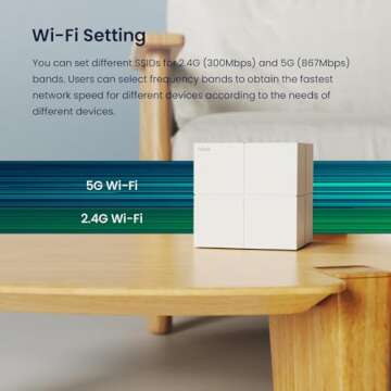 Tenda Nova Mesh WiFi System MW6 - Covers up to 6000 sq.ft - AC1200 Whole Home WiFi Mesh System - Gigabit Dual-Band Mesh Network for 90 Devices - Replaces Wireless Router and WiFi Extender - 3-Pack
