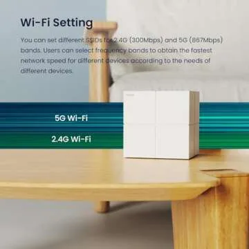 Tenda Nova Mesh WiFi System MW6 - Covers up to 6000 sq.ft - AC1200 Whole Home WiFi Mesh System - Gigabit Dual-Band Mesh Network for 90 Devices - Replaces Wireless Router and WiFi Extender - 3-Pack