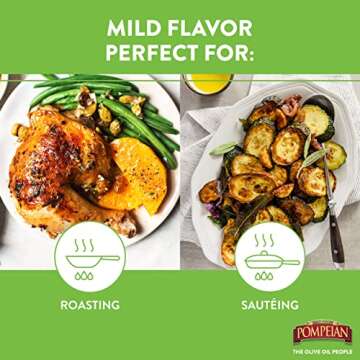 Pompeian Mild Taste Olive Oil for Versatile Cooking