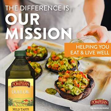 Pompeian Mild Taste Olive Oil for Versatile Cooking