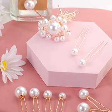 BESARME Pearl Hair Pins - Elegant 36 Pcs Set