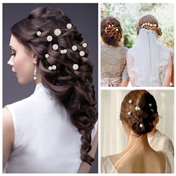 BESARME Pearl Hair Pins - Elegant 36 Pcs Set