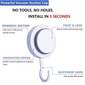 Traceless Self-Adhesive Hooks for Bathroom & Kitchen