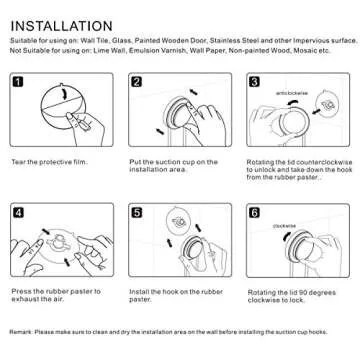 Traceless Self-Adhesive Hooks for Bathroom & Kitchen