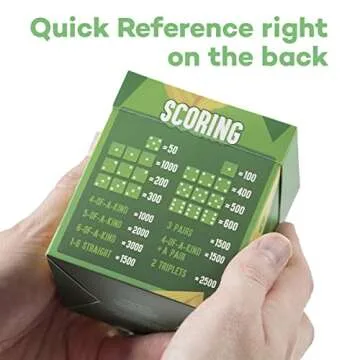 Brybelly Farkle: The Family Dice Game | Fun Dice Game for Game Nights | 1 Cup & Dice | 1 Player Game Only