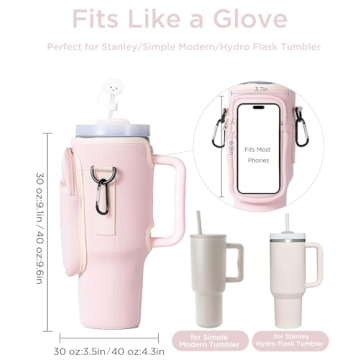 Dabria Water Bottle Carrier Bag for Stanley Tumbler