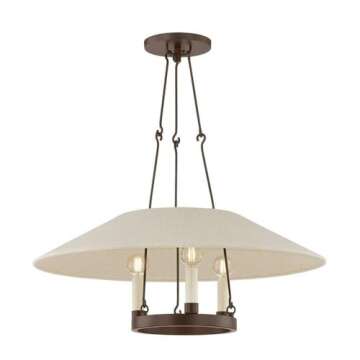 Troy Lighting Archive - 3 Light Chandelier-10 Inches Tall and 25 Inches Wide-Bronze Finish