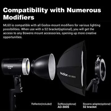 Godox ML60 60W LED Video Light with 8 FX Effects