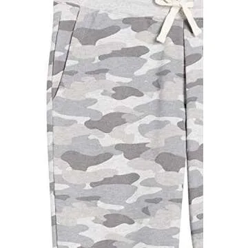 Amazon Essentials Women's Fleece Jogger Sweatpant (Available in Plus Size), Light Grey Camo, Small