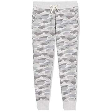 Amazon Essentials Women's Fleece Jogger Sweatpant (Available in Plus Size), Light Grey Camo, Small