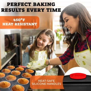 Premium Non-Stick Baking Pans Set of 4 for Easy Baking