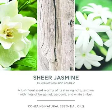 Chesapeake Bay Candle PT42073 Candle, Multi-Wick Ceramic, Sheer Jasmine, Home Décor