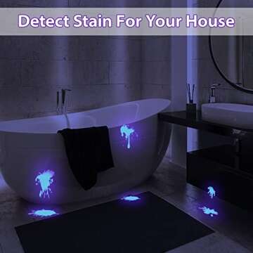 MOWETOO UV Flashlight - Portable Blacklight with 4 Modes