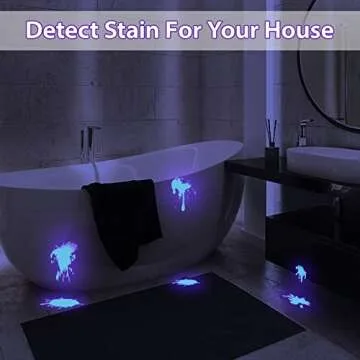 MOWETOO UV Flashlight - Portable Blacklight with 4 Modes